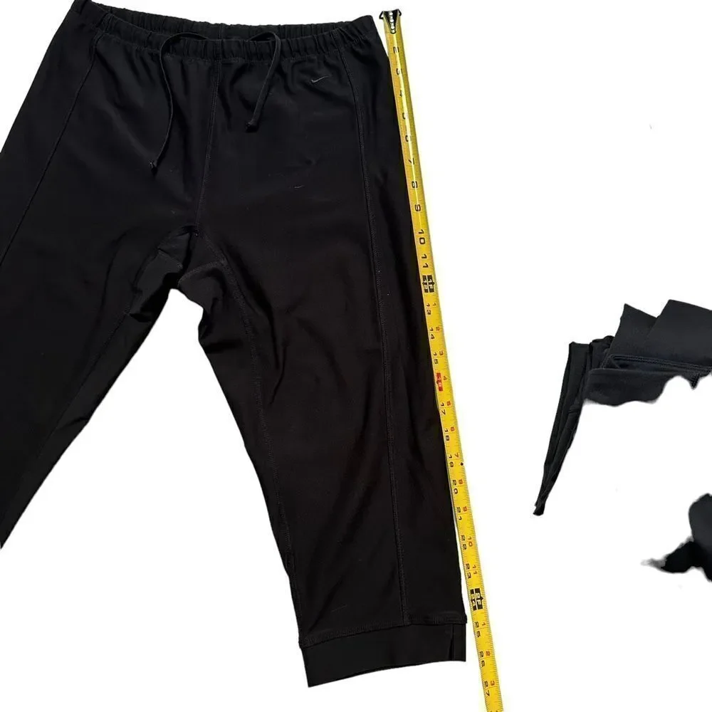 Black Nike Athletic Cropped Leggings Dri-Fit